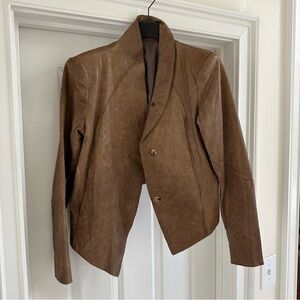 Rick Owens Sheepskin Leather Jacket